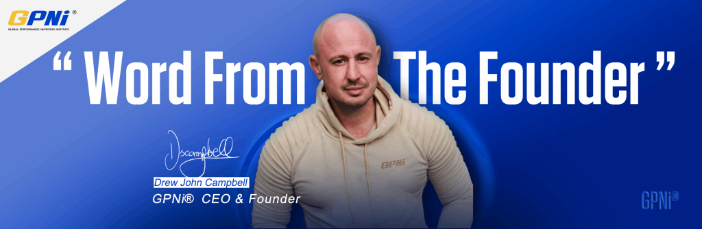 A WORD FROM THE FOUNDER